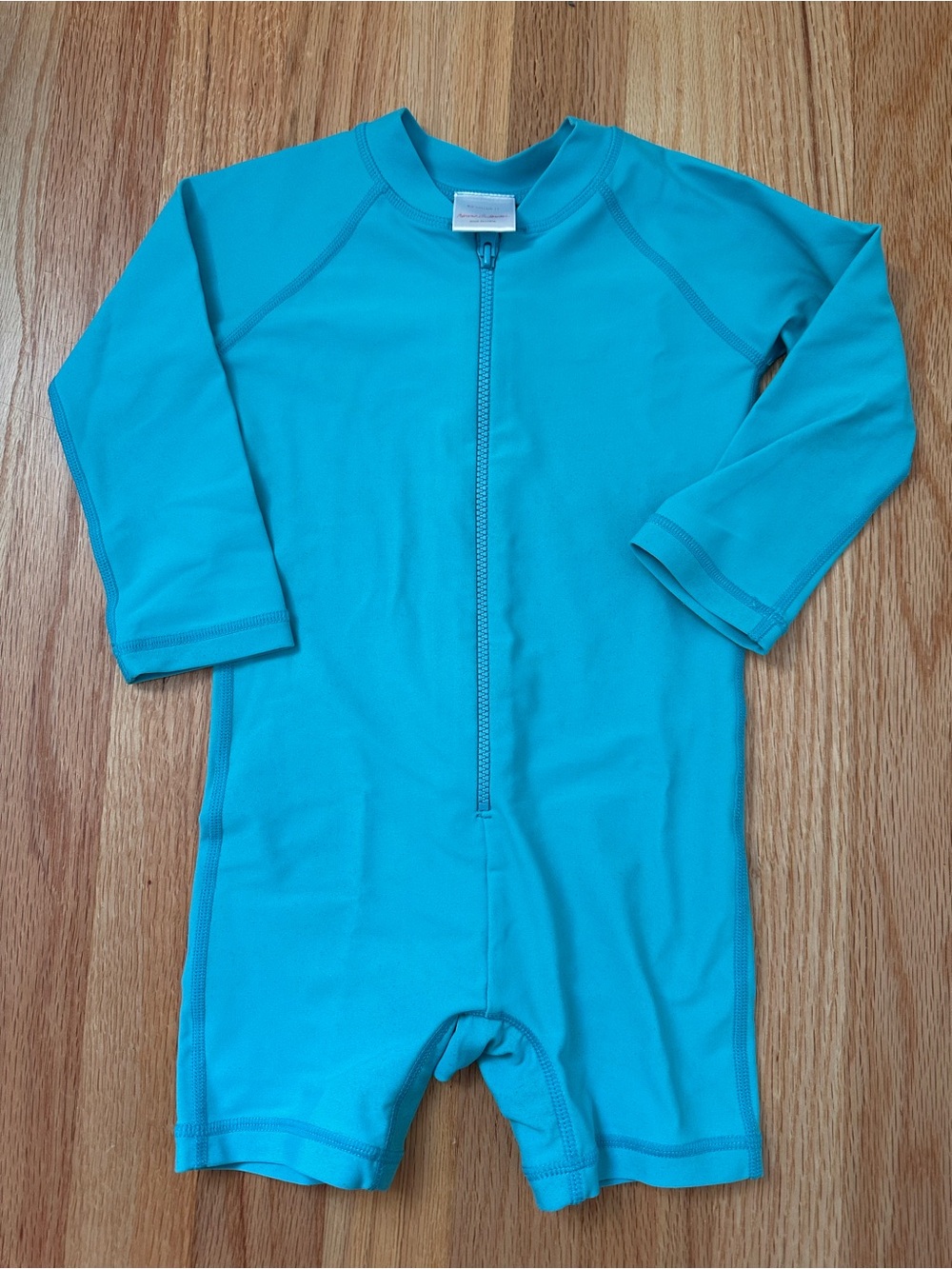 Hanna Andersson Baby Toddler Rashguard Swimsuit Light Blue Size 2T 85 cm